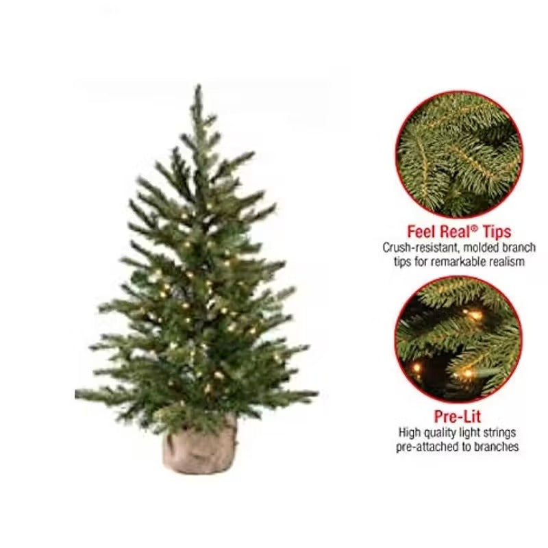 Pre-Lit Nordic Mini Christmas Tree