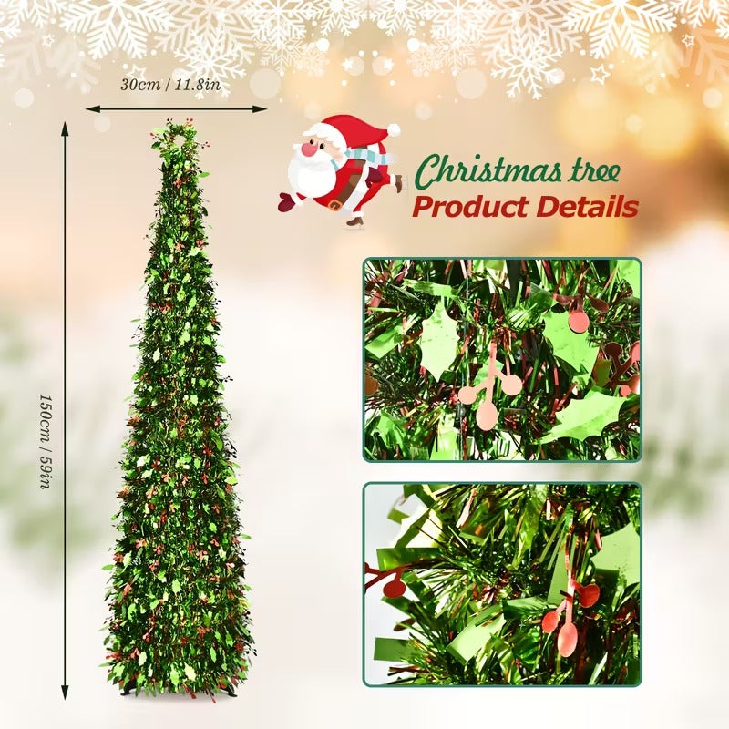 Pop-Up Holly Berry Christmas Tree