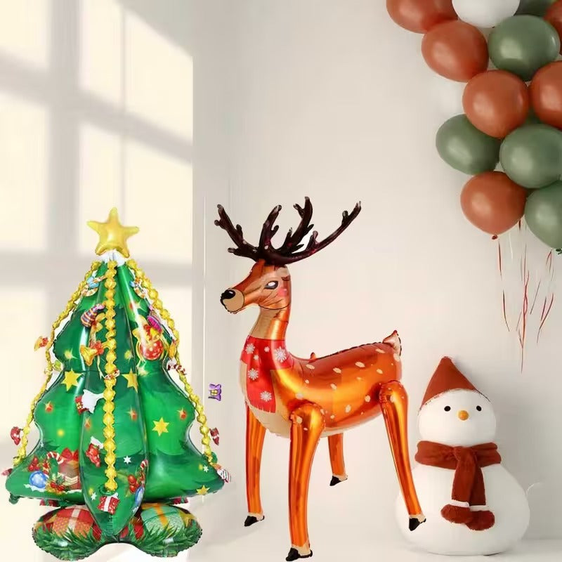 4D Inflatable Christmas Deer Decorations (2pcs)
