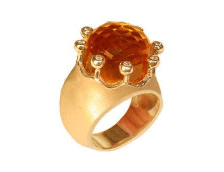 The Imperial Crown Ring- 20 Carat Gemstones with Diamonds in 18K Gold