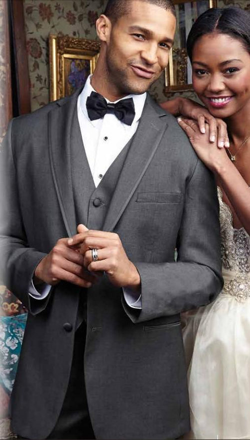 "Infinity" Steel Grey Tuxedo Jacket Notch (Separates)-0