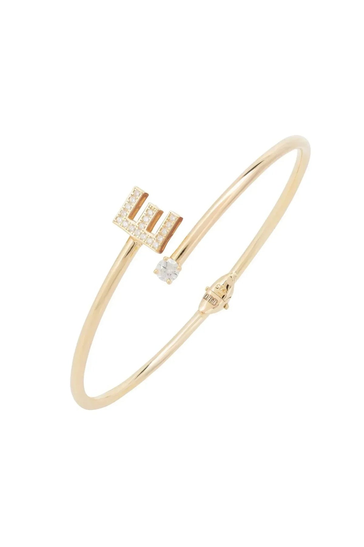 Initial Bangle Gold E