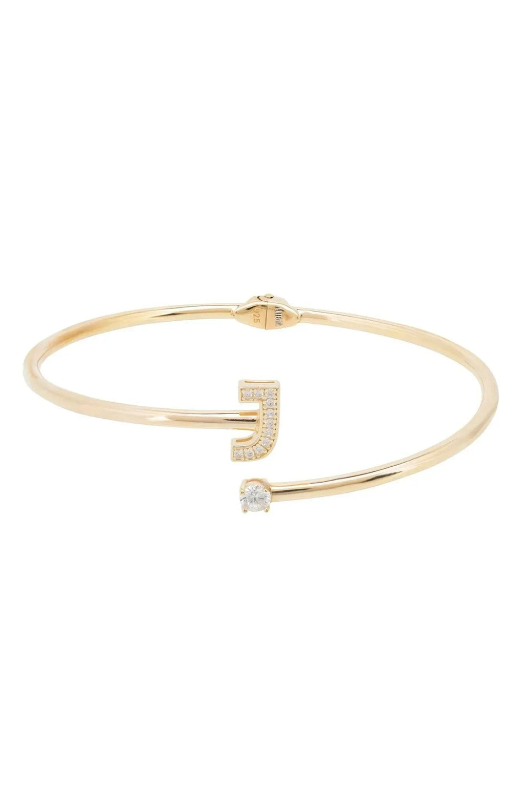 Initial Bangle Gold J