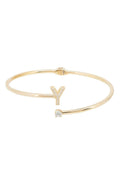 Initial Bangle Gold Y