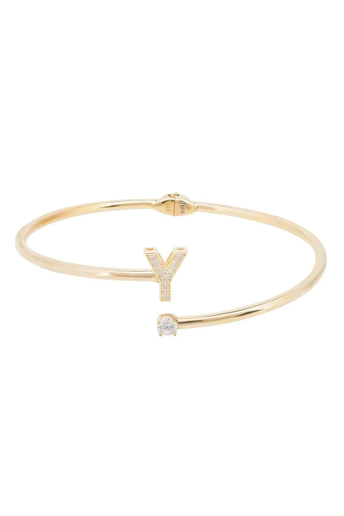 Initial Bangle Gold Y