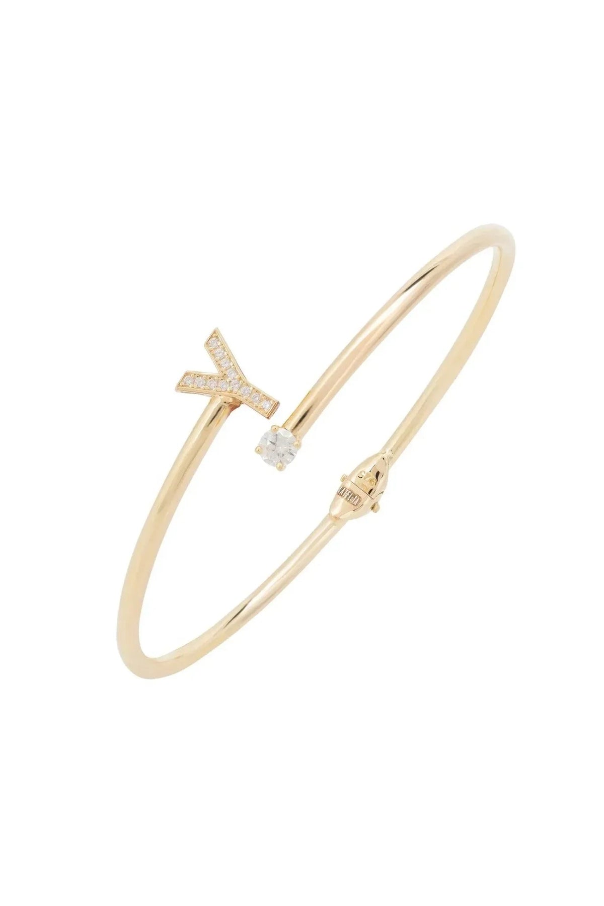 Initial Bangle Gold Y