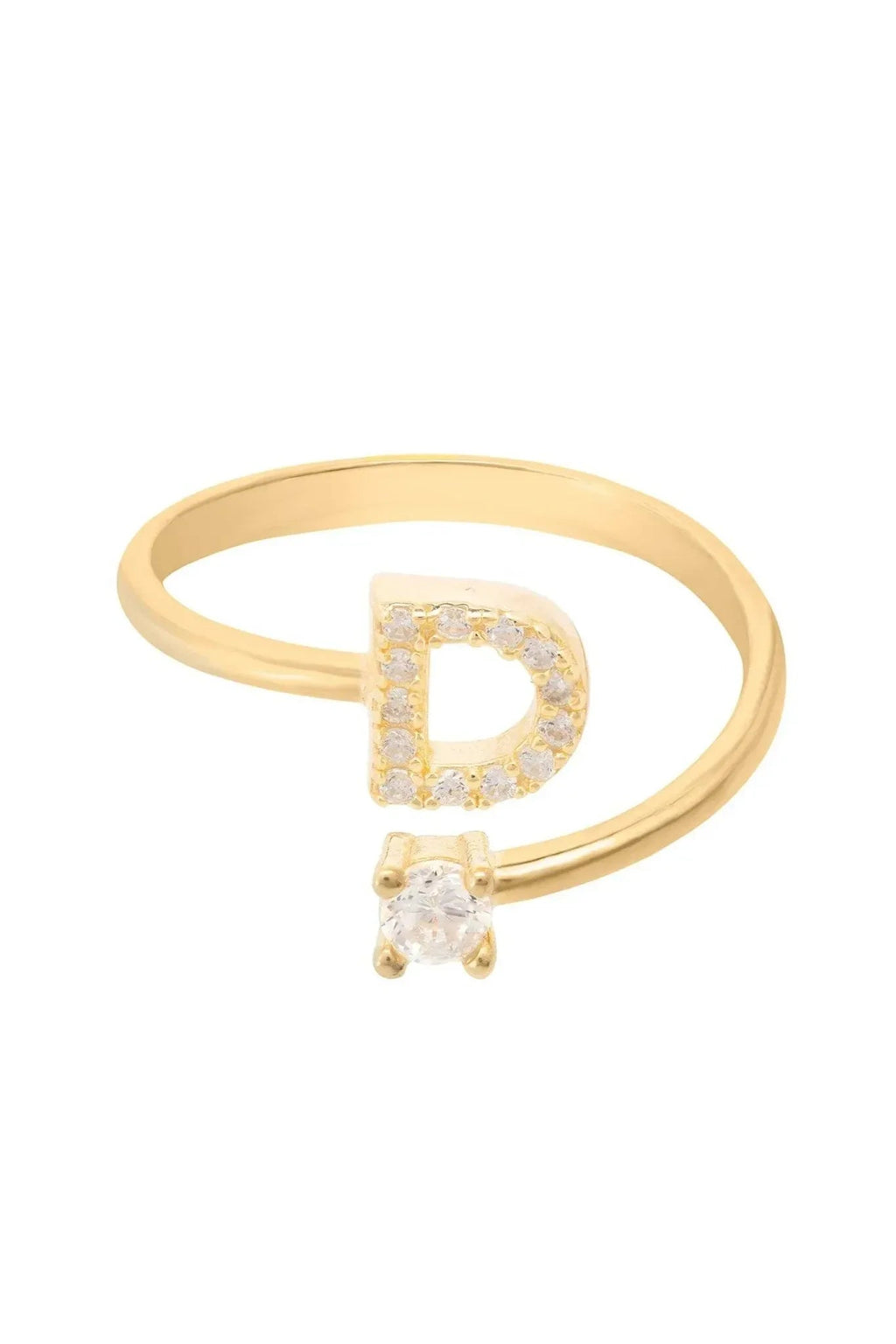 Initial Ring Gold D