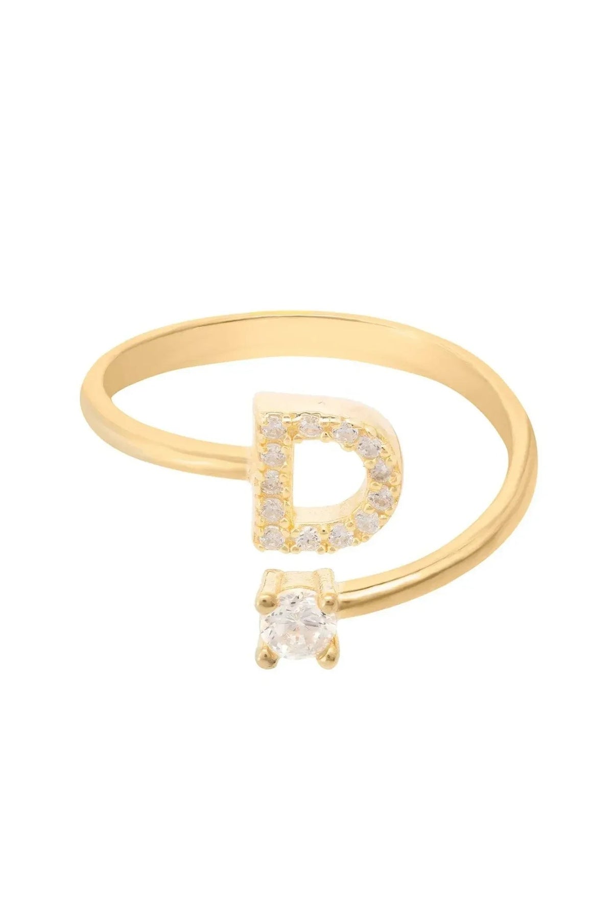 Initial Ring Gold D