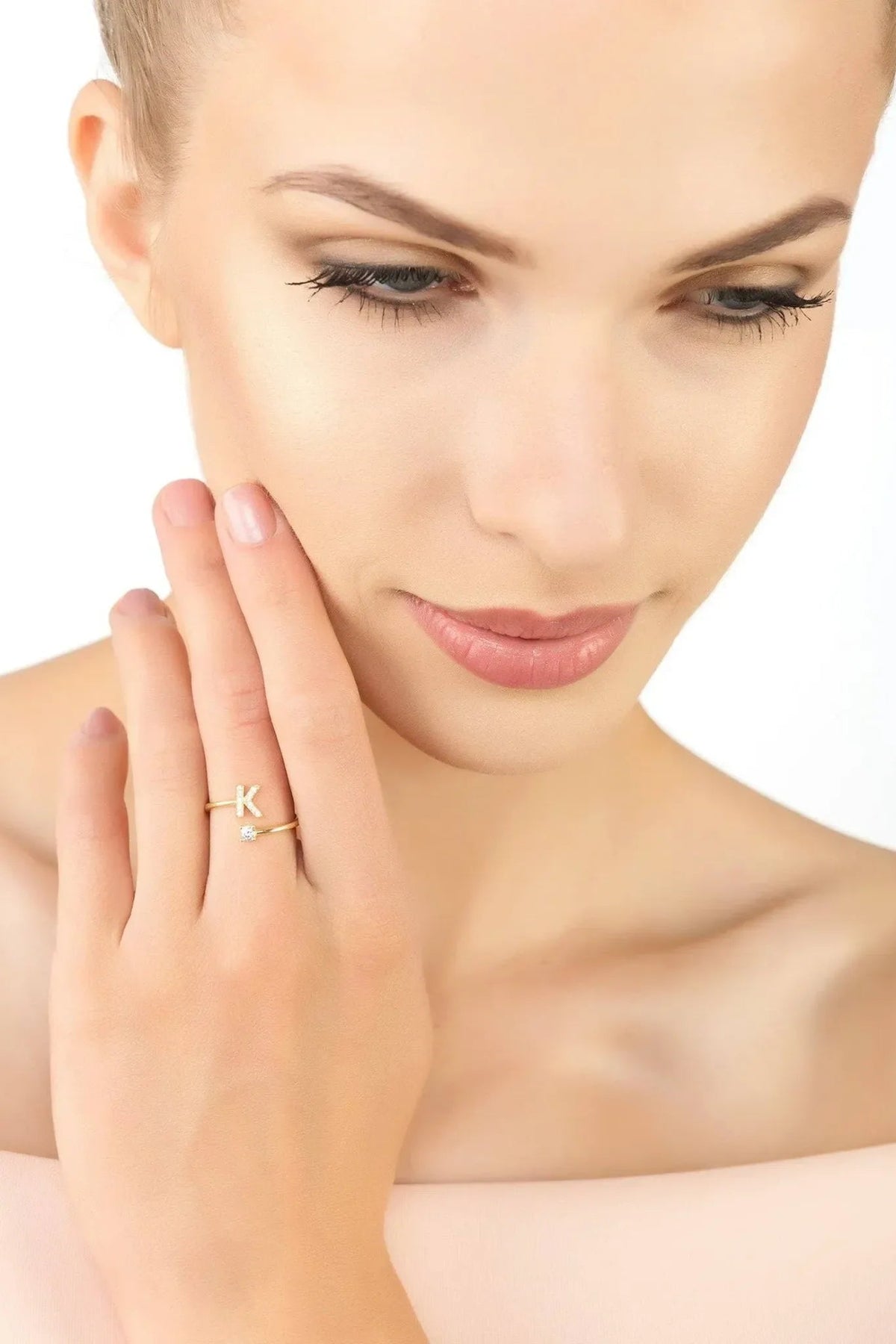 Initial Ring Gold K