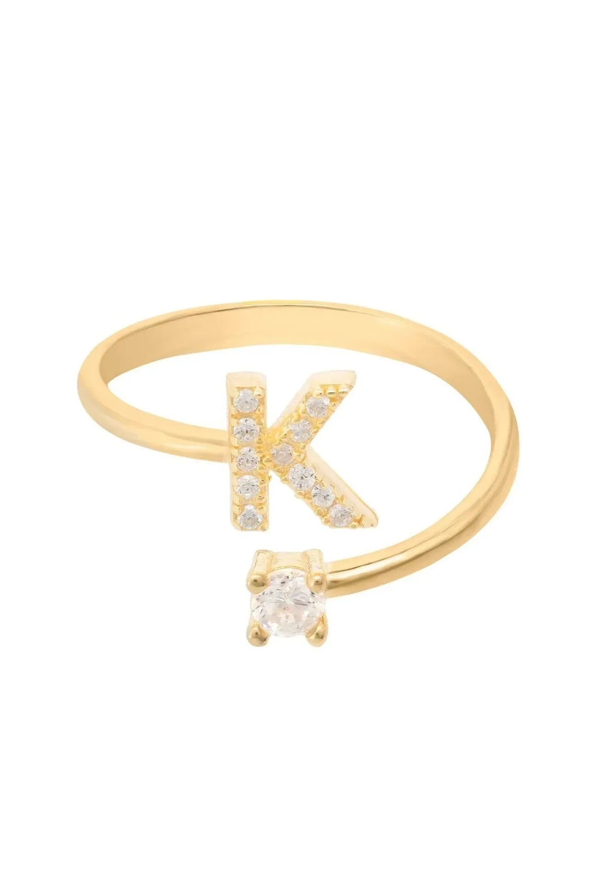 Initial Ring Gold K