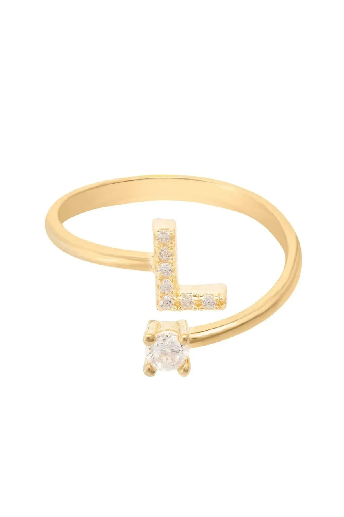 Initial Ring Gold L