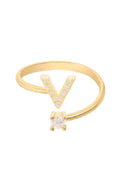 Initial Ring Gold V