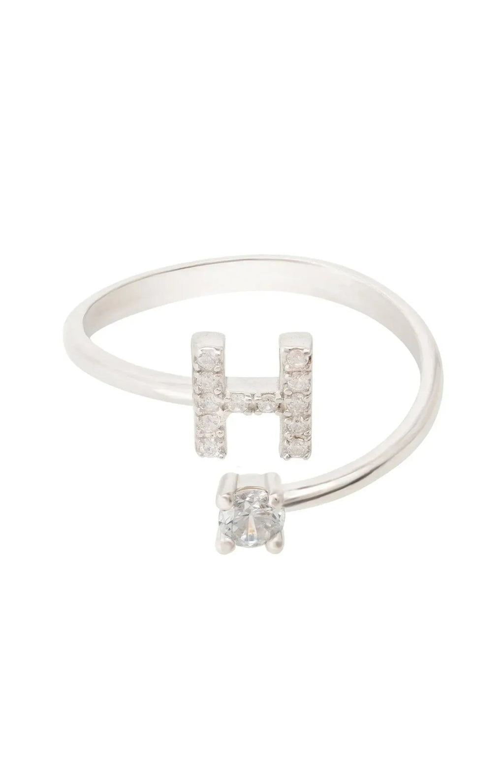Initial Ring Silver H