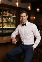 "Jamison" Pink Twill Spread Collar Dress Shirt-2
