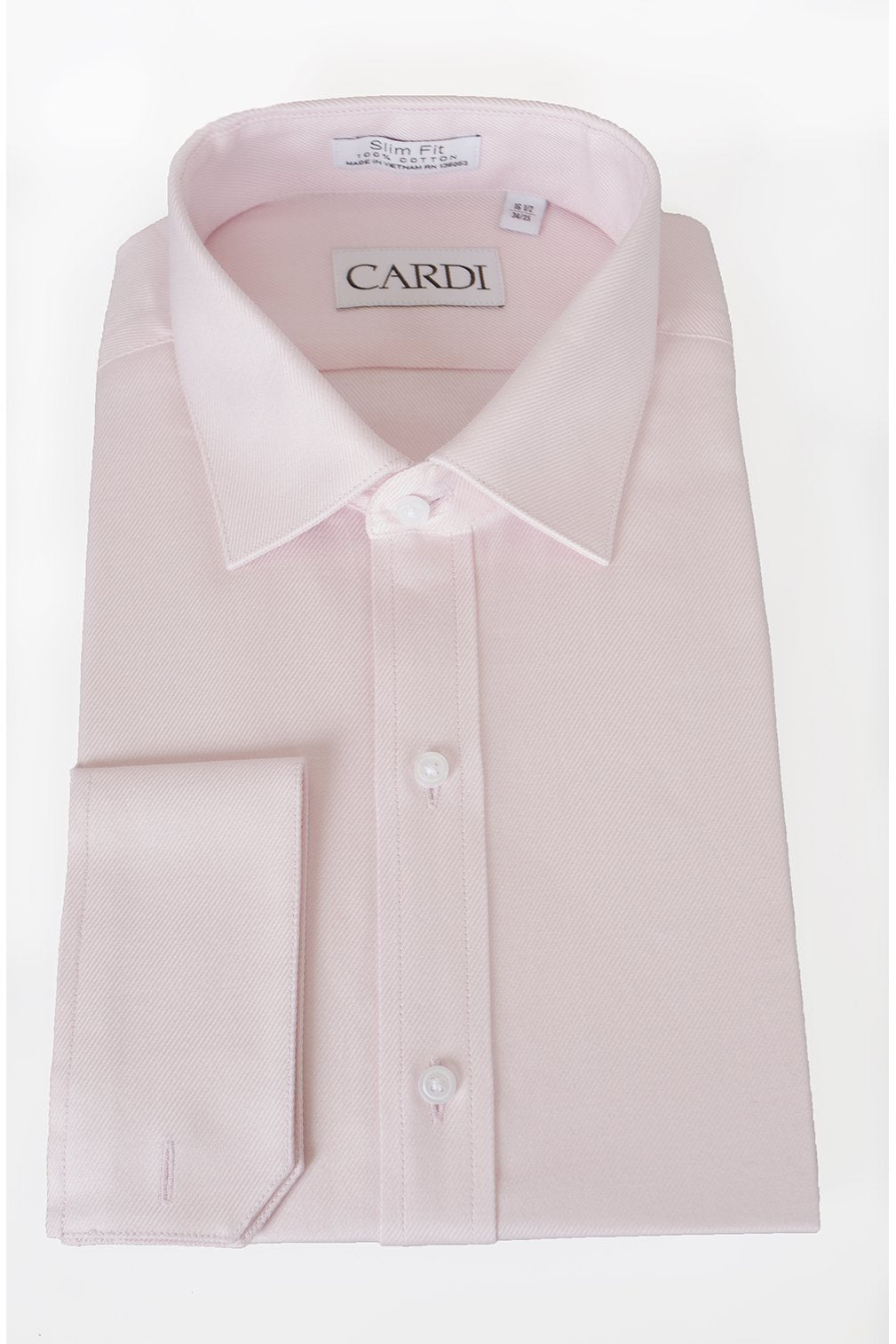 "Jamison" Pink Twill Spread Collar Dress Shirt-5