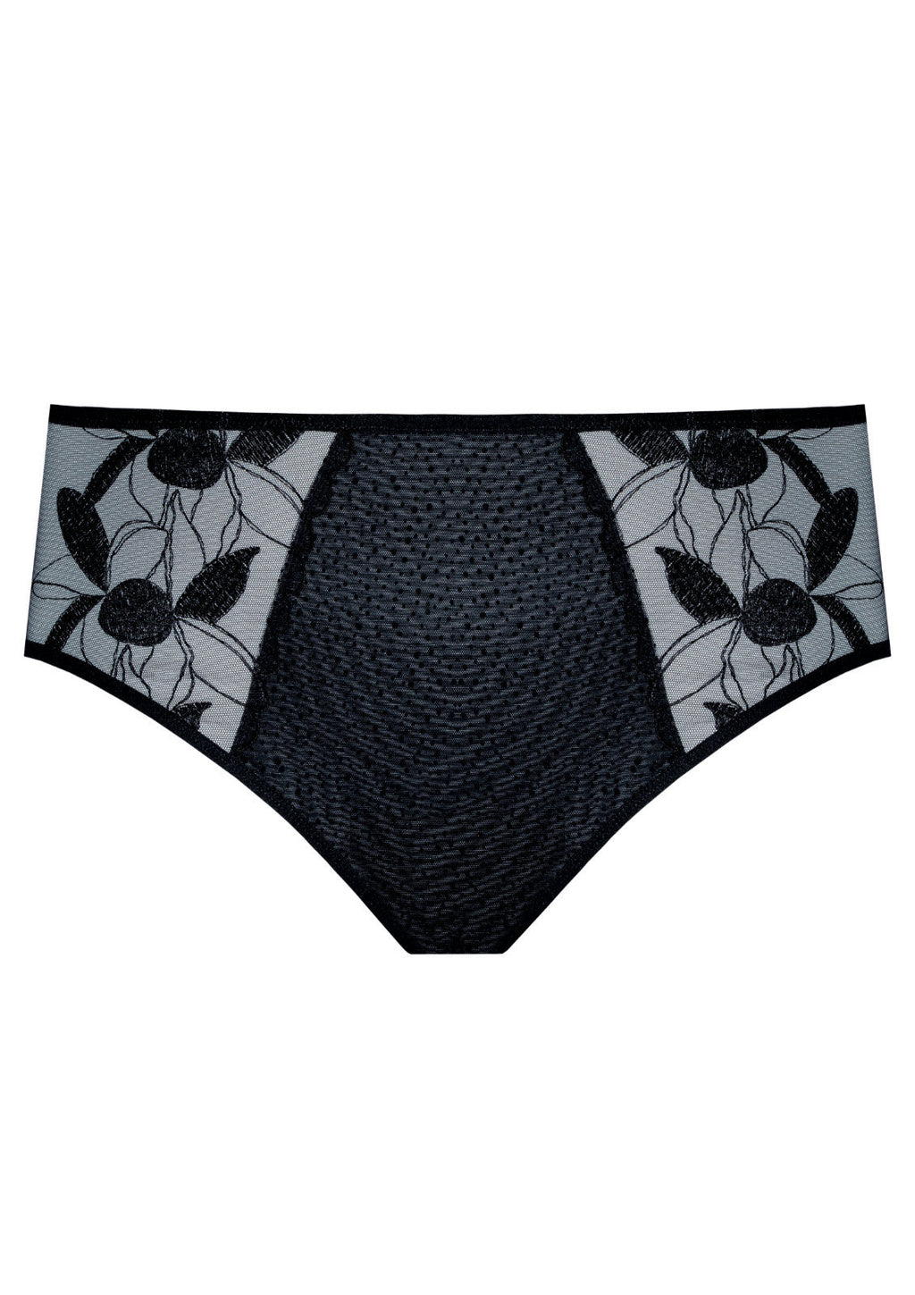 Samanta Kendall Semi-Sheer Mid-Rise Brief Panty-4