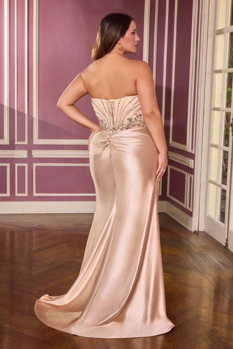 Strapless Bodice With Crystal Satin-4