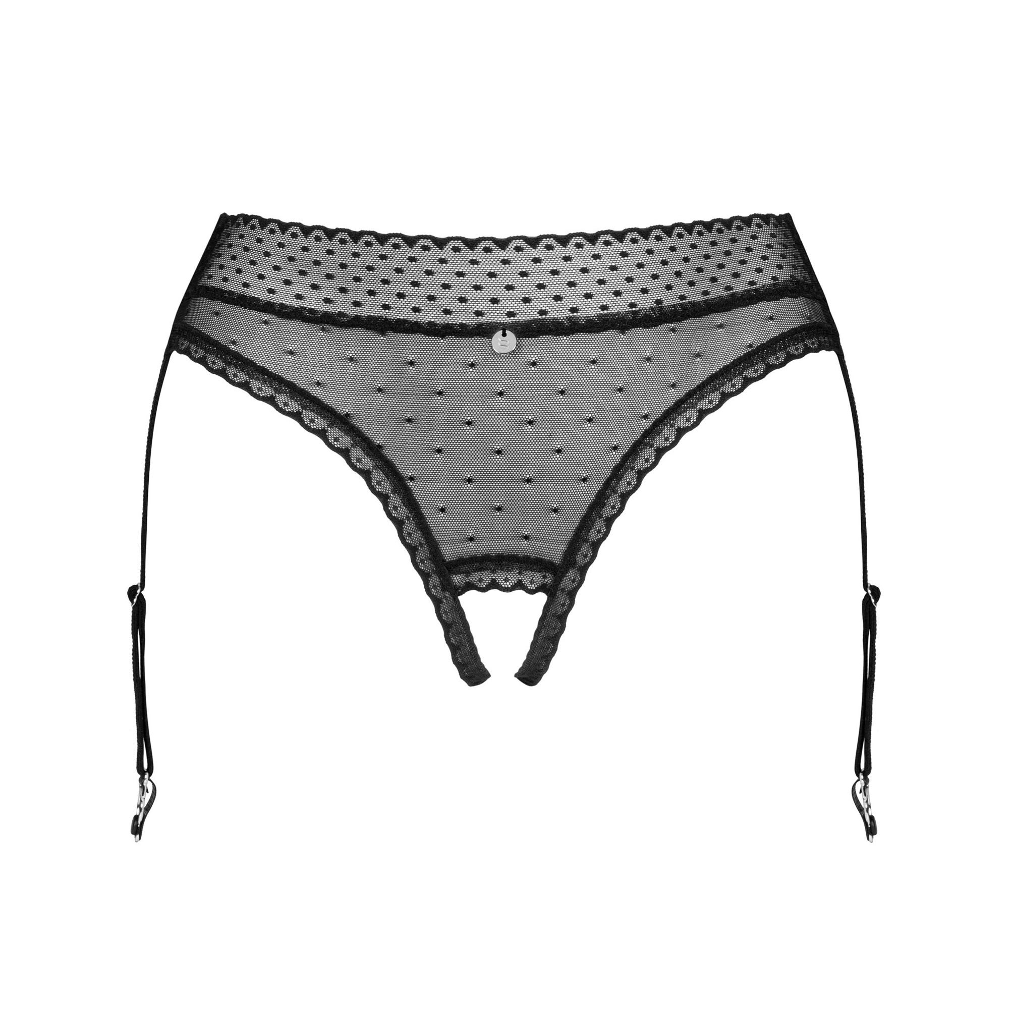 Sexy Open Crotch Panty Garter Belt Obsessive Lanelia-4