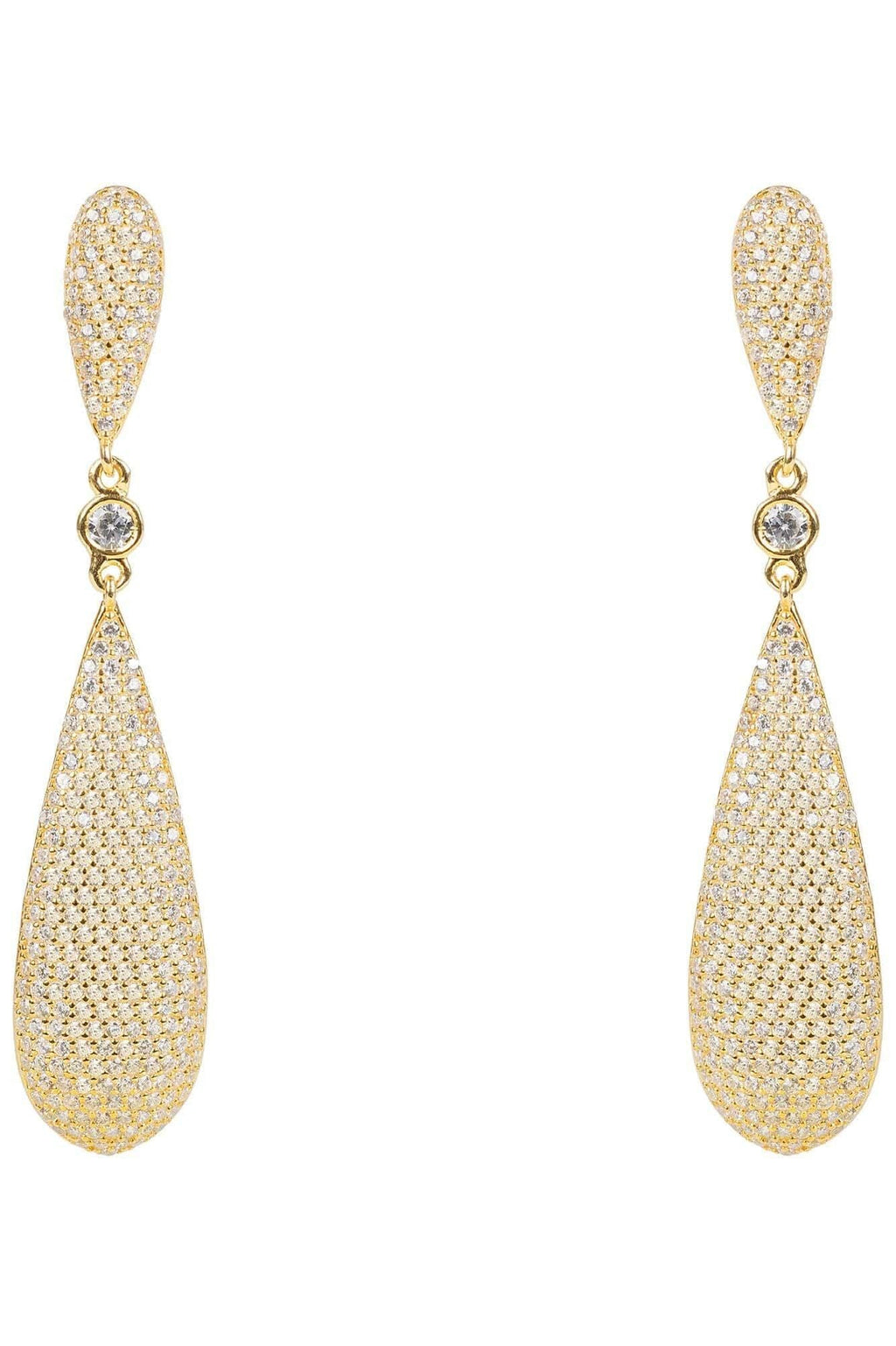 Latelita Long Drop Earrings Gold