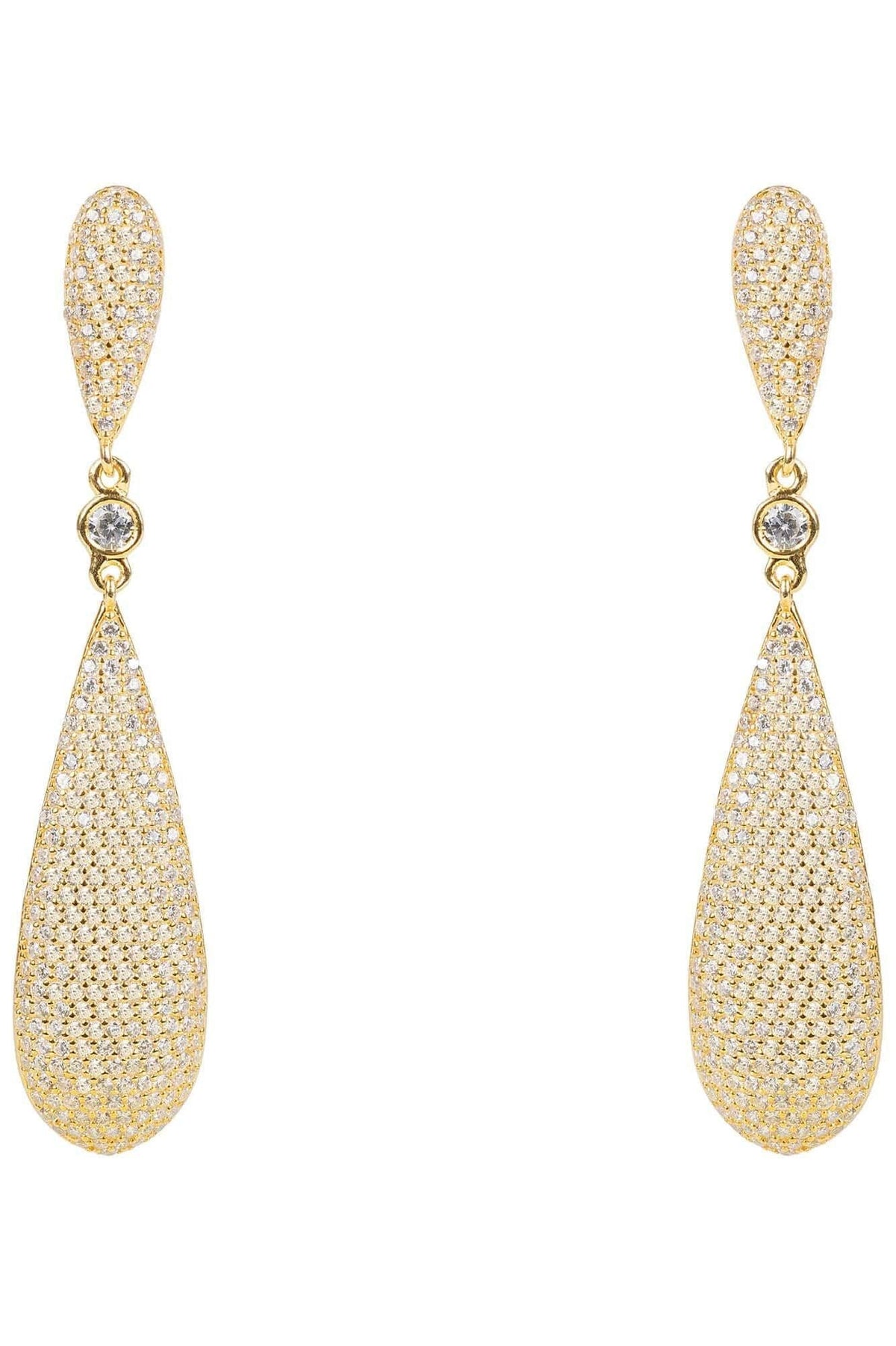 Latelita Long Drop Earrings Gold