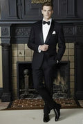 "London" Black Tuxedo Jacket-5
