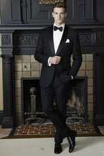 "London" Black Tuxedo Jacket-5