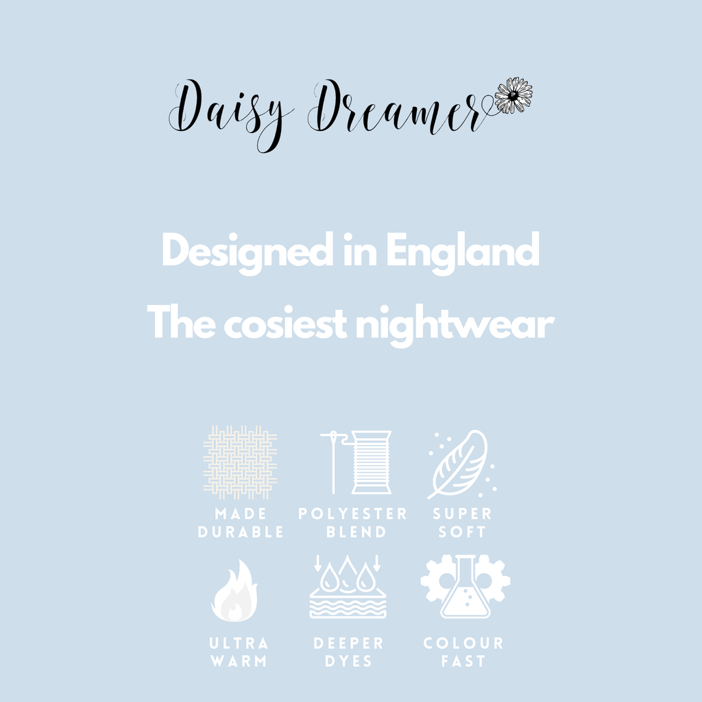 Daisy Dreamer Hooded Pyjama Set Womens Pink Grey Long Sleeve Hoodie and Pants Luxurious
