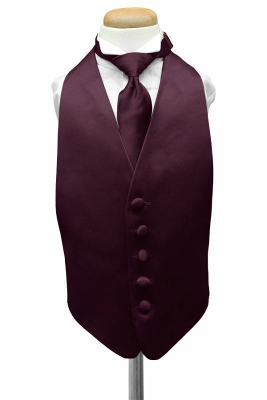 Luxury Satin Kids Tuxedo Vest-8