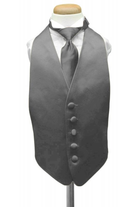 Luxury Satin Kids Tuxedo Vest-13