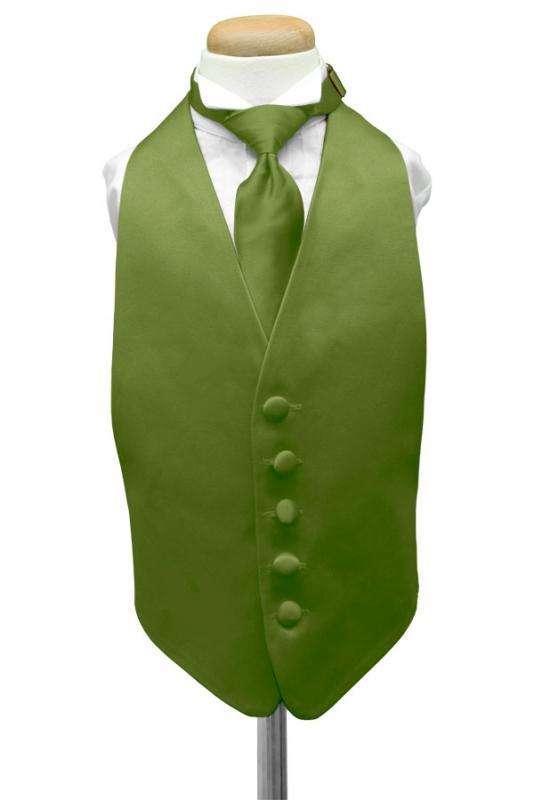 Luxury Satin Kids Tuxedo Vest-15