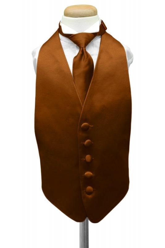 Luxury Satin Kids Tuxedo Vest-16