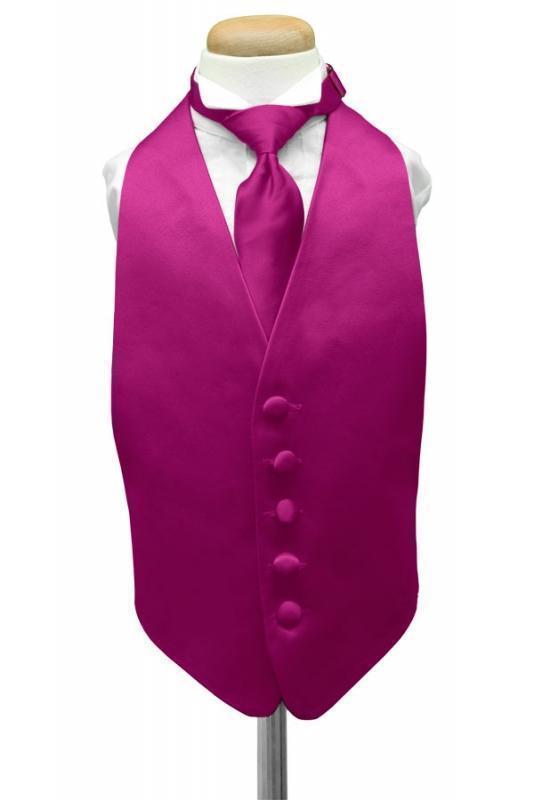 Luxury Satin Kids Tuxedo Vest-4