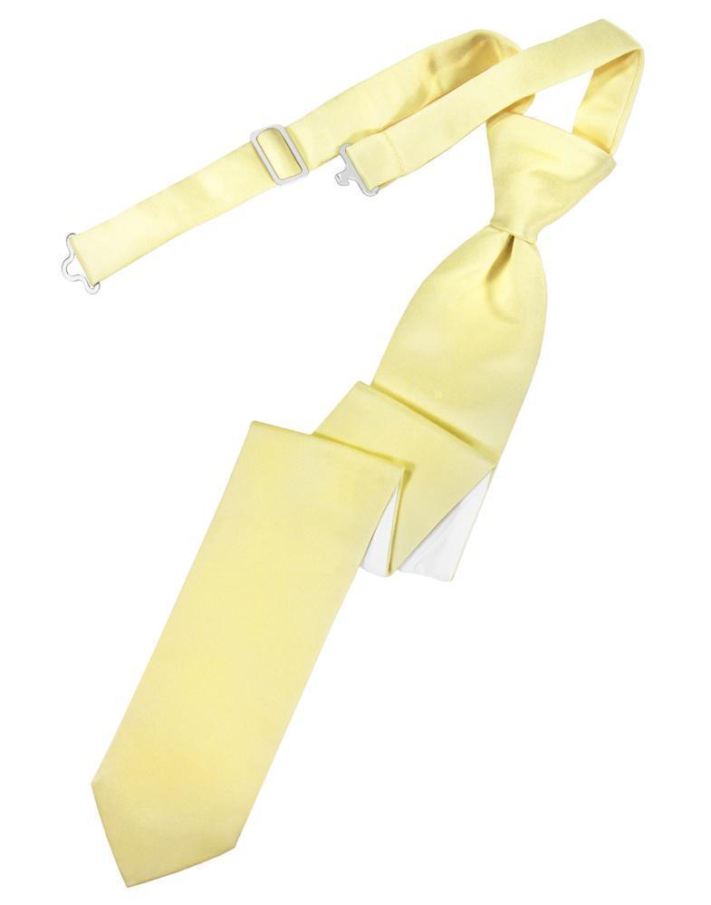 Luxury Satin Skinny Necktie Pre-Tied-10