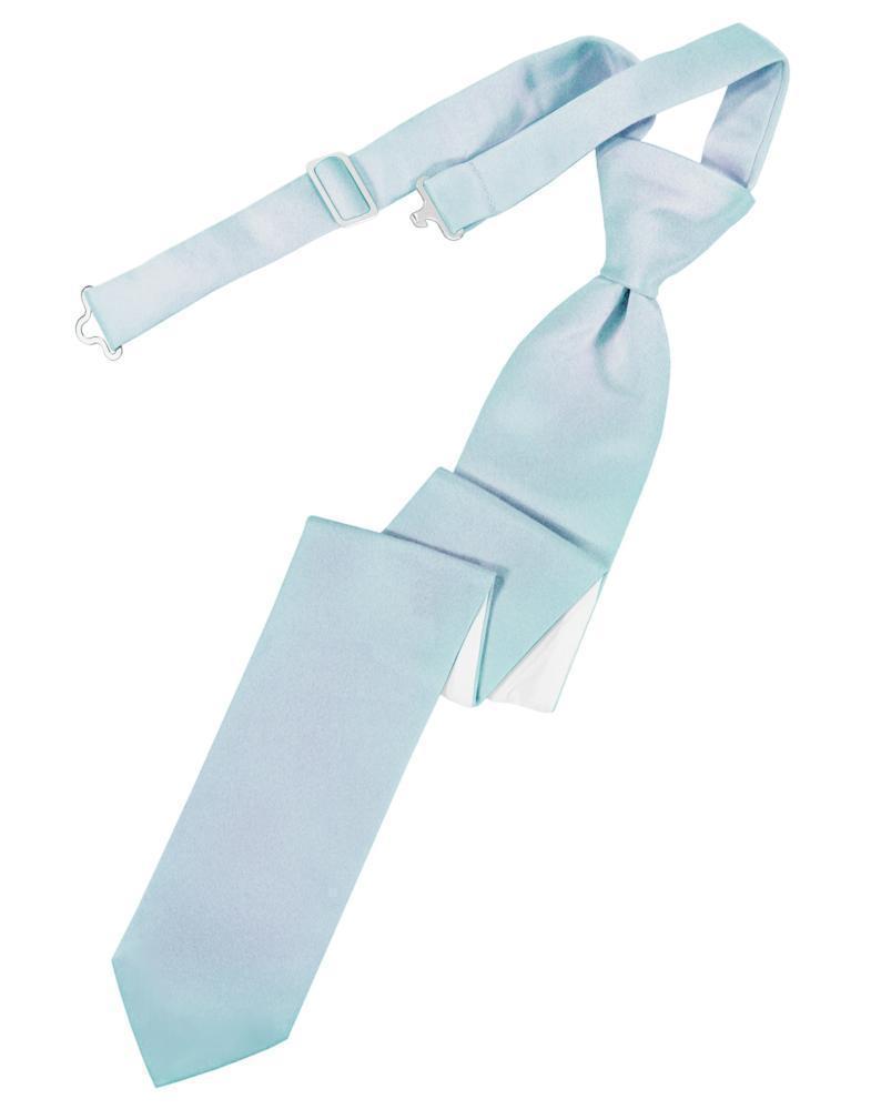 Luxury Satin Skinny Necktie Pre-Tied-35
