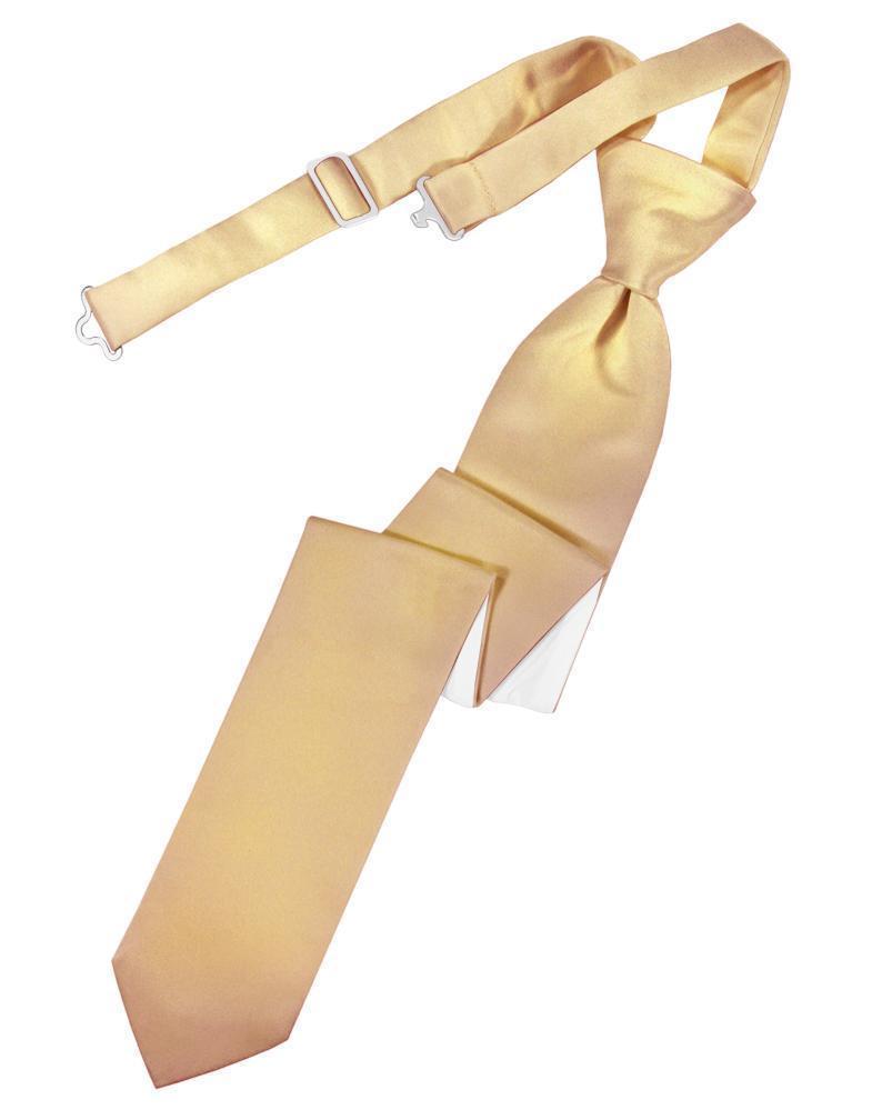 Luxury Satin Skinny Necktie Pre-Tied-45