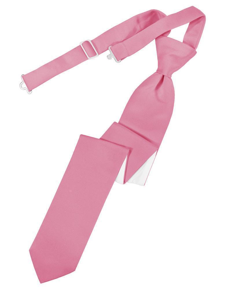 Luxury Satin Skinny Necktie Pre-Tied-54