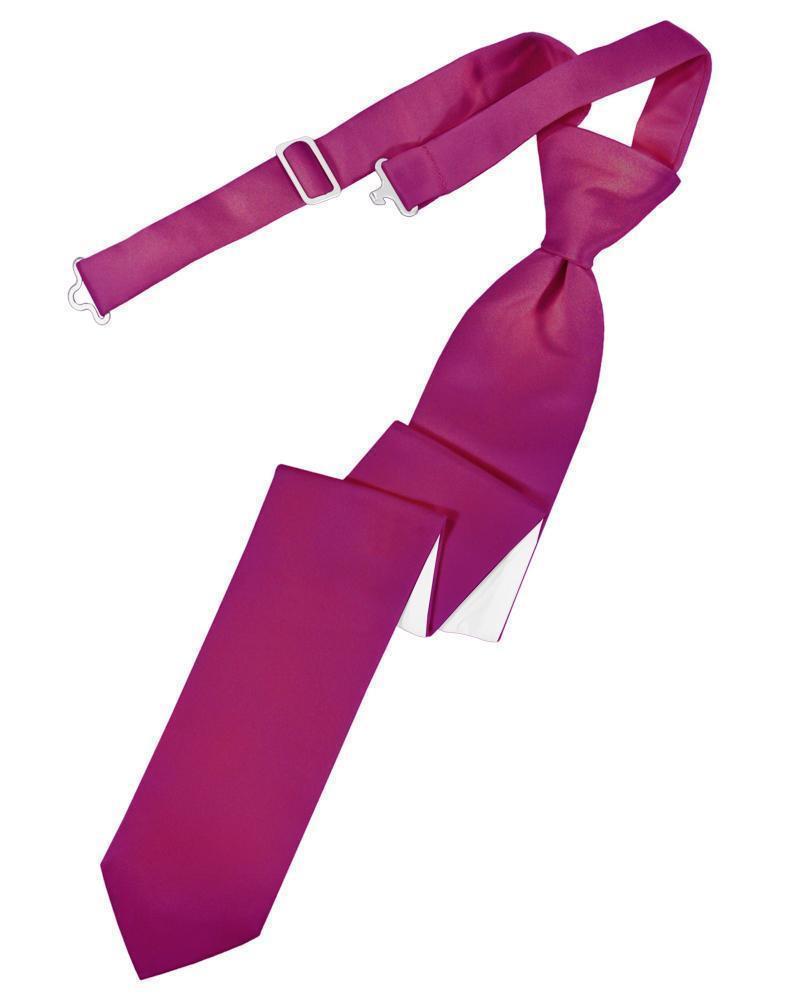 Luxury Satin Skinny Necktie Pre-Tied-66