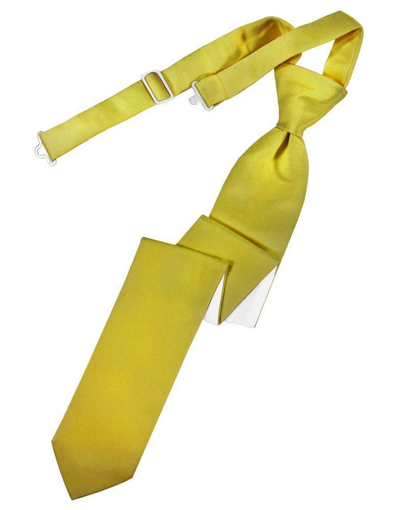 Luxury Satin Skinny Necktie Pre-Tied-68
