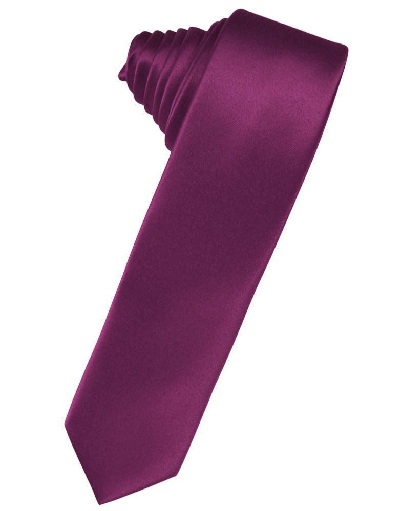 Luxury Satin Skinny Necktie Self Tie-57