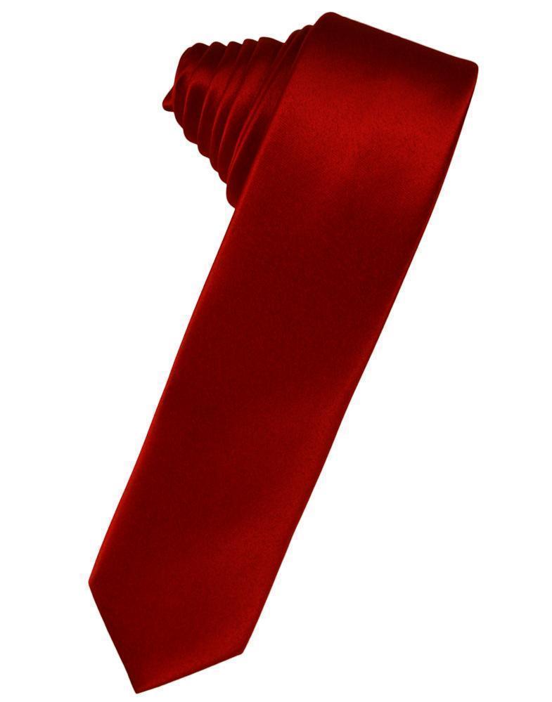 Luxury Satin Skinny Necktie Self Tie-58
