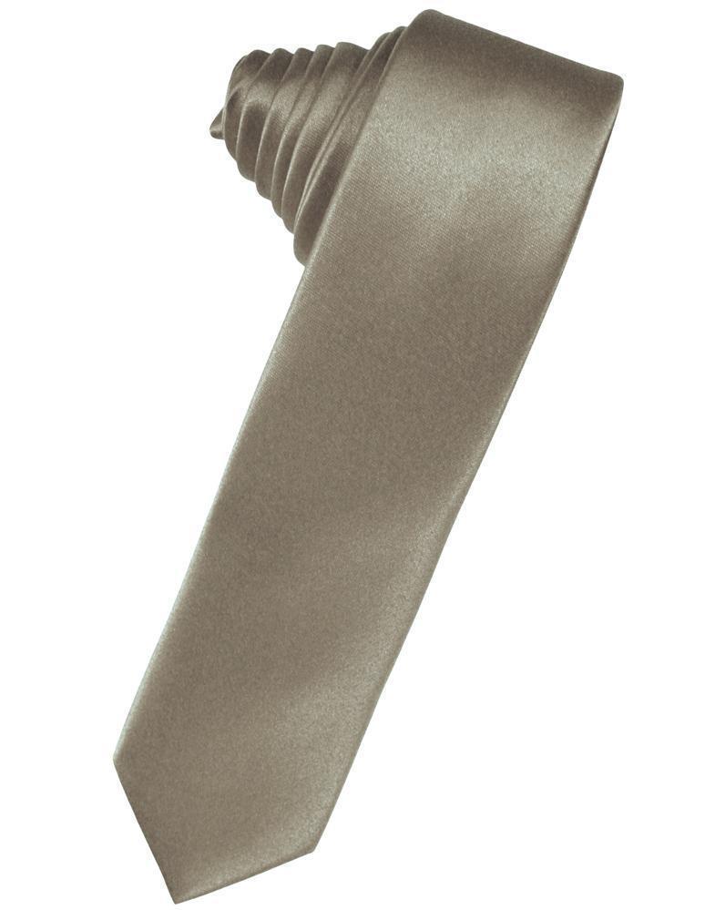 Luxury Satin Skinny Necktie Self Tie-61