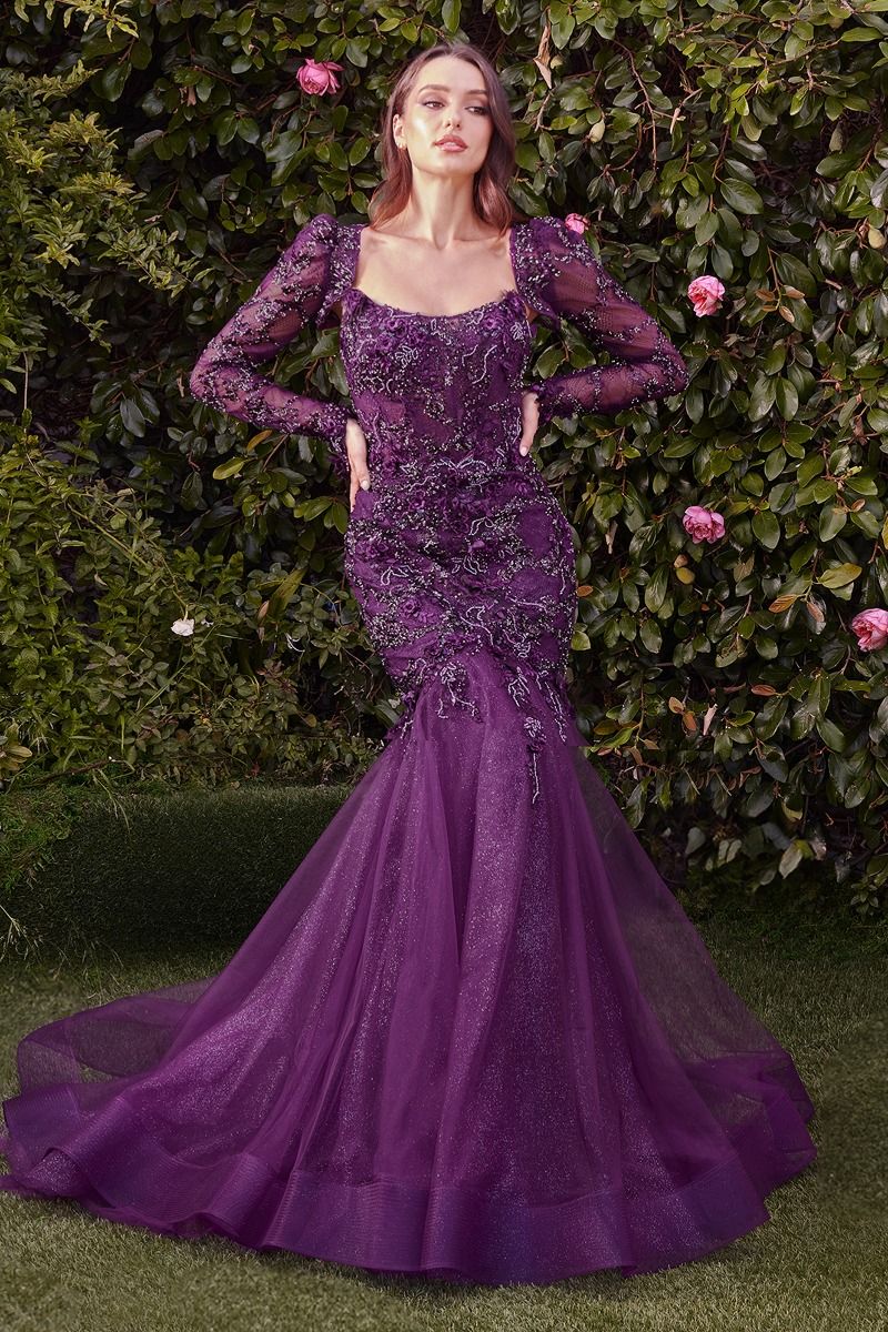 Dynasty Lace Mermaid Gown-2