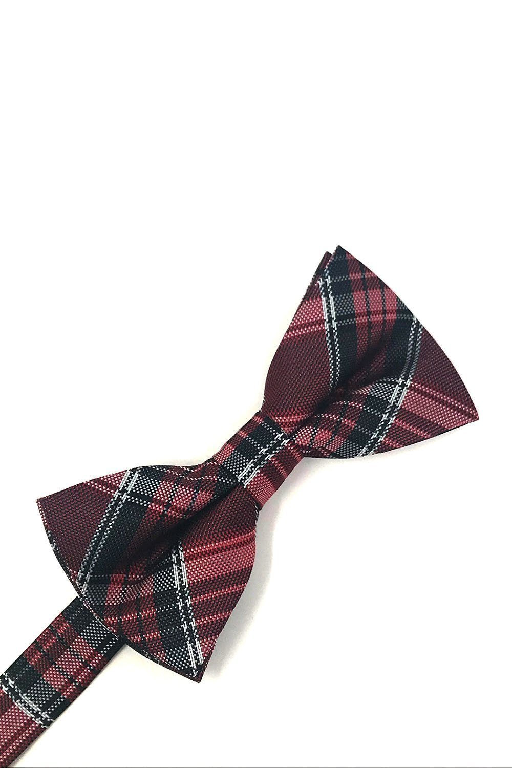 Madison Plaid Bow Tie Self Tie-5