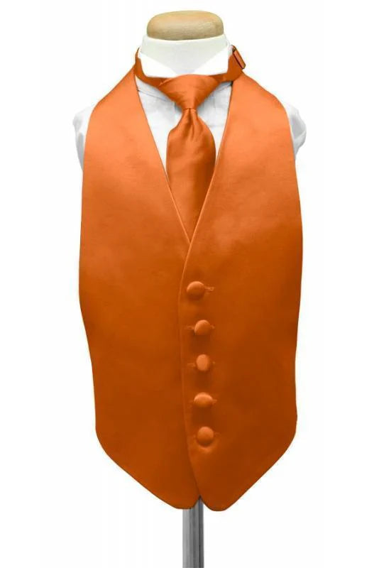 Luxury Satin Kids Tuxedo Vest 2-2