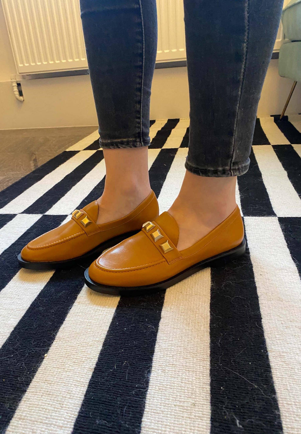 Caetê Calf Caramel Leather Loafers-3