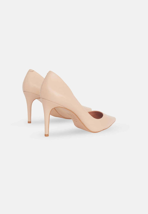 Beri Leather Stiletto Pumps – 8.7cm Beige