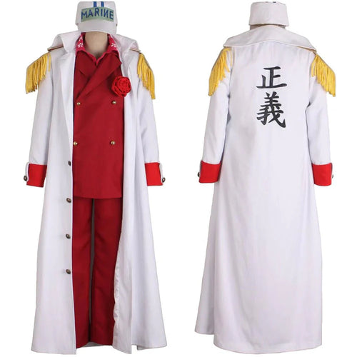 Akainu Cosplay Sakazuki Admiral Suit Halloween Costume-0
