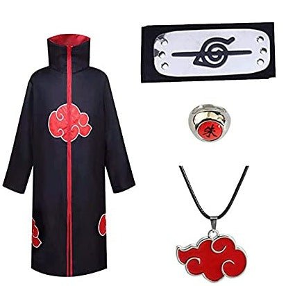 Akatsuki Full Itachi Uchiha Cosplay Costume-0