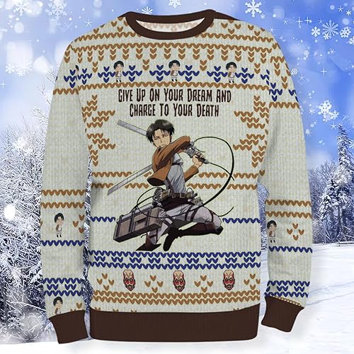 AOT Livaï Ackerman Attack Epic Christmas Sweater