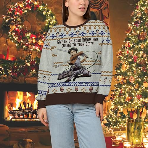 AOT Livaï Ackerman Attack Epic Christmas Sweater